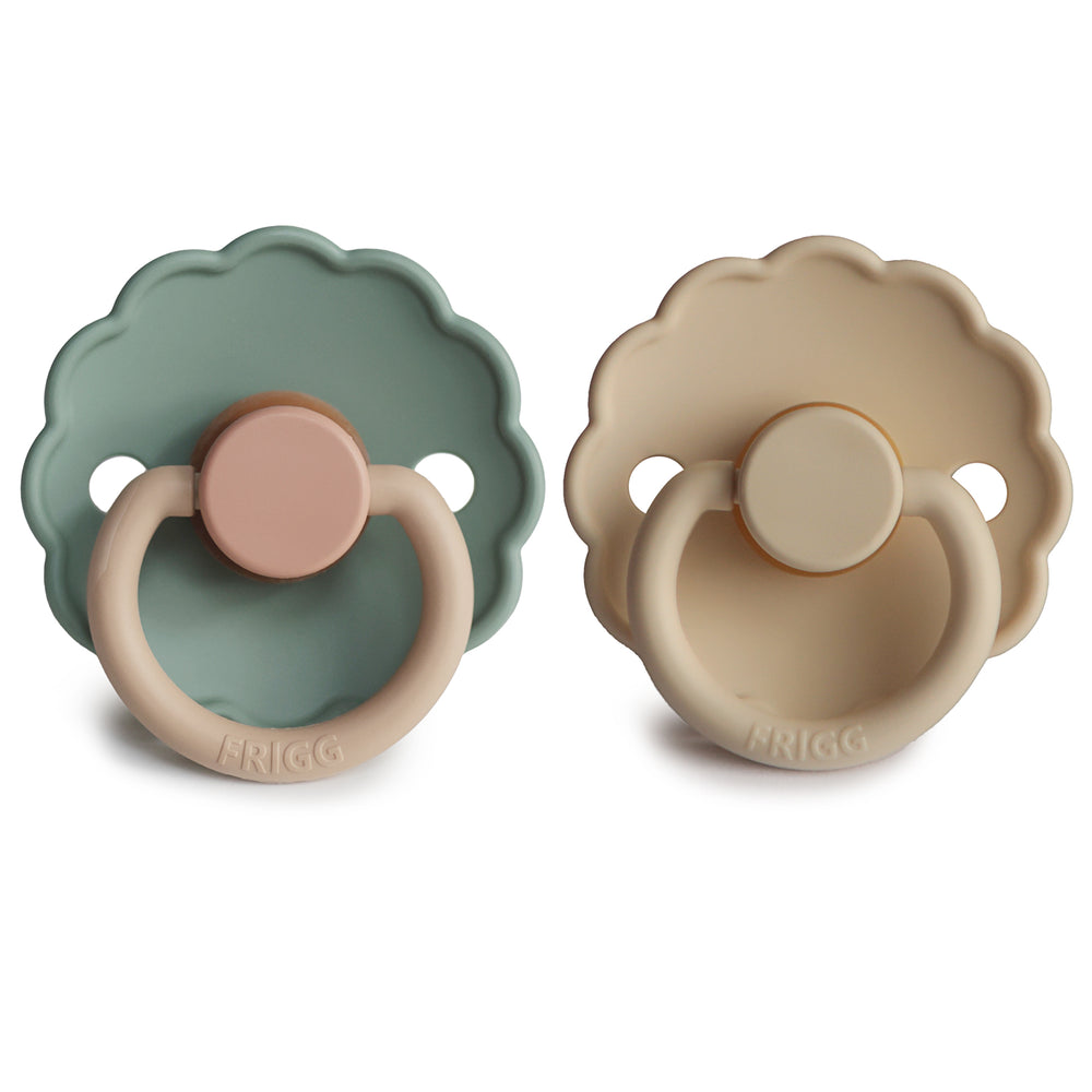 FRIGG Daisy Natural Rubber Baby Pacifier (Willow / Croissant)