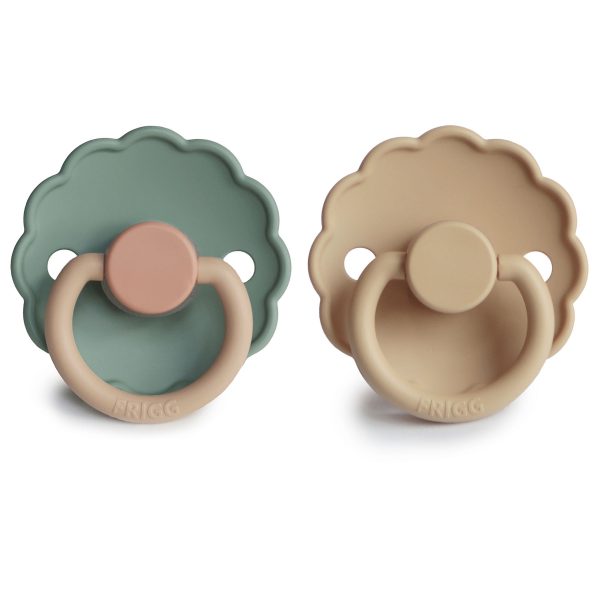 FRIGG Daisy Silicone Baby Pacifier (Willow / Croissant)
