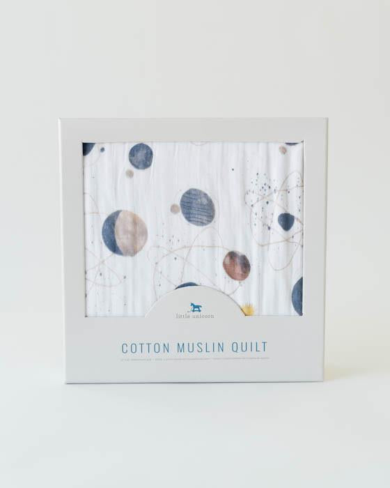 Original Cotton Muslin Quilt - Planetary