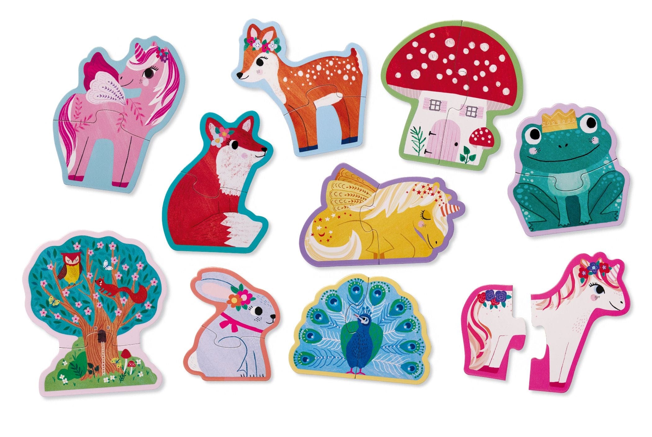 Unicorn Let's Begin Puzzles Crocodile Creek Lil Tulips