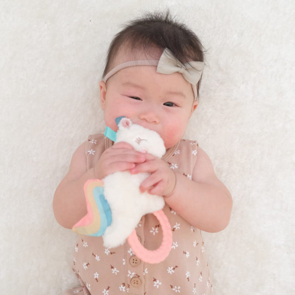 Unicorn Ritzy Rattle Pal™ Plush Rattle Pal with Teether Itzy Ritzy Pacifiers & Teethers Lil Tulips