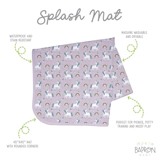 Unicorn Wishes Splash Mat BapronBaby Lil Tulips