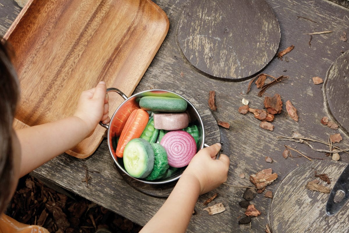Vegetables Sensory Play Stones Yellow Door US LLC Lil Tulips