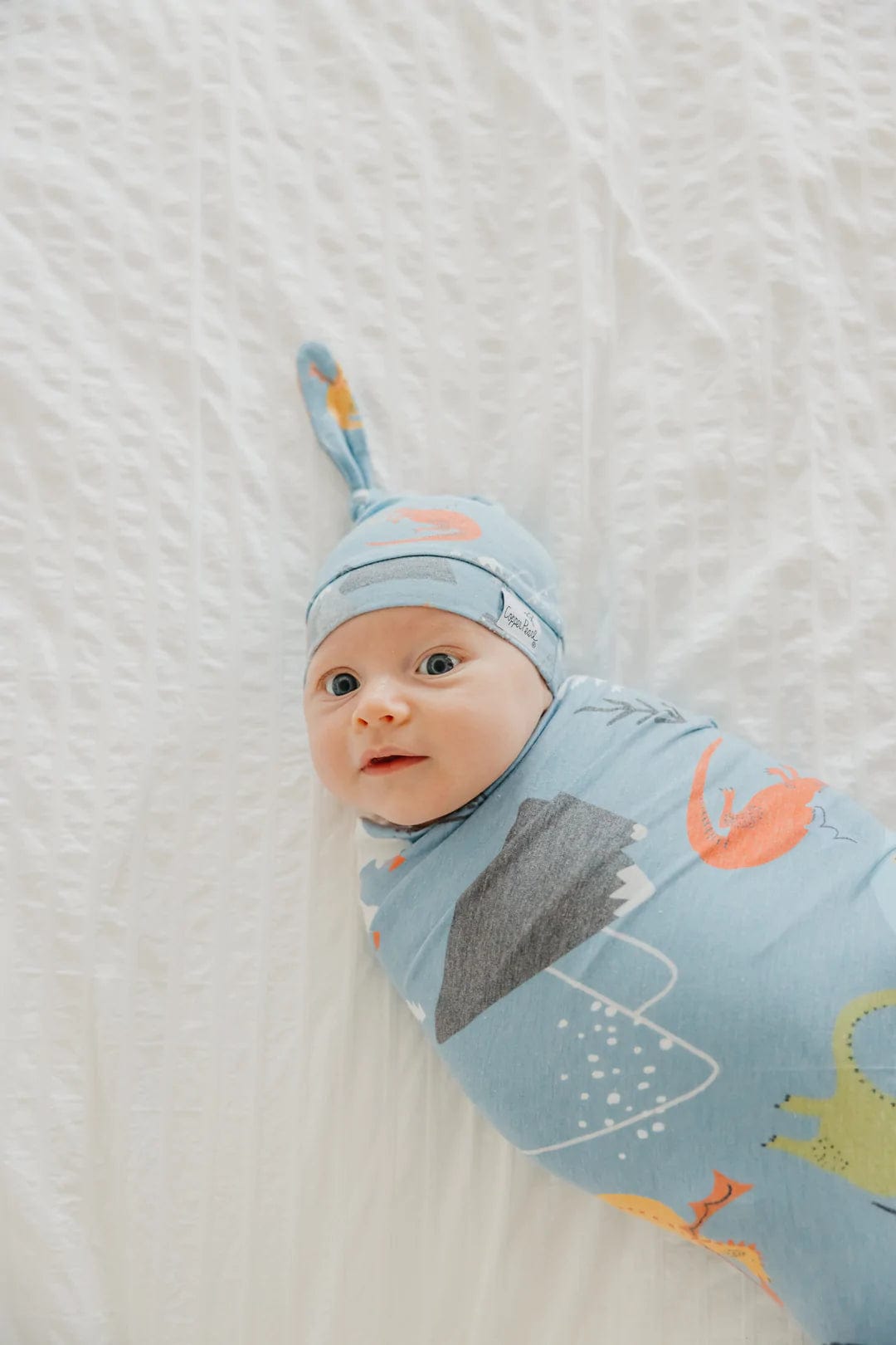 Viking Knit Swaddle Blanket Copper Pearl Lil Tulips