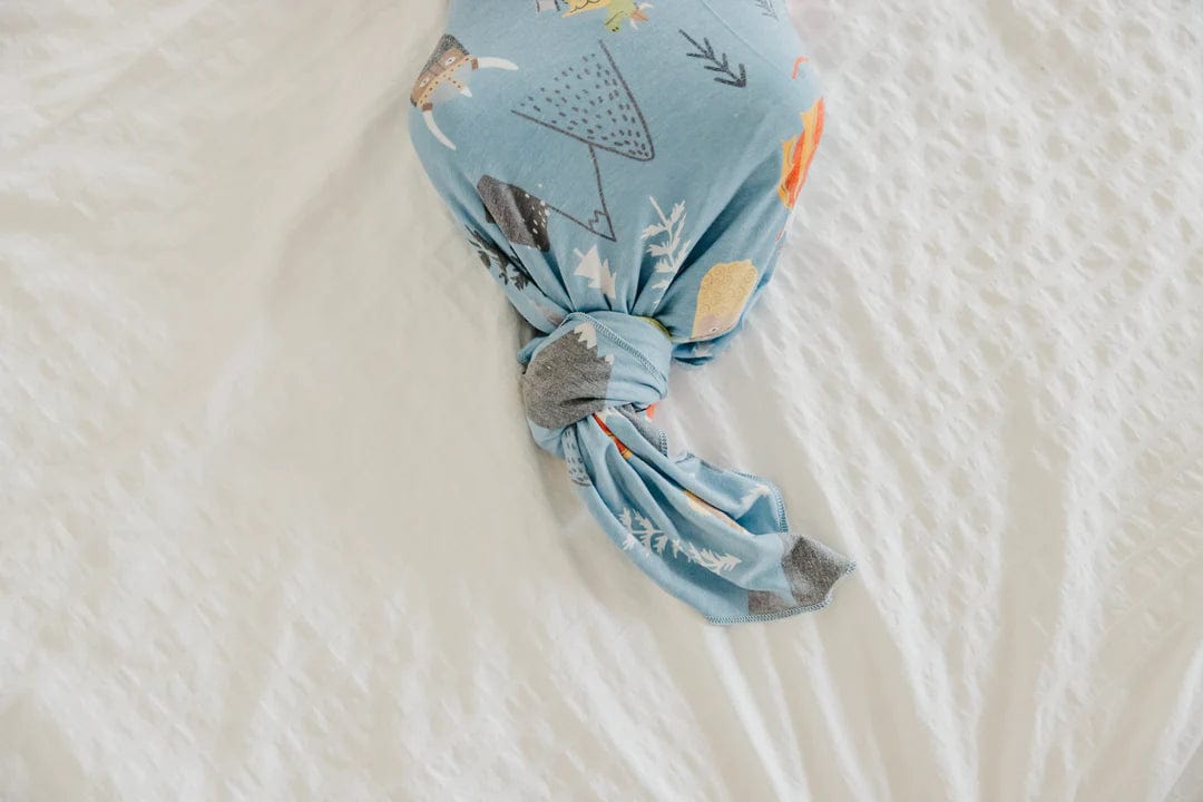 Viking Knit Swaddle Blanket Copper Pearl Lil Tulips