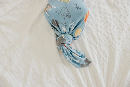 Viking Knit Swaddle Blanket Copper Pearl Lil Tulips