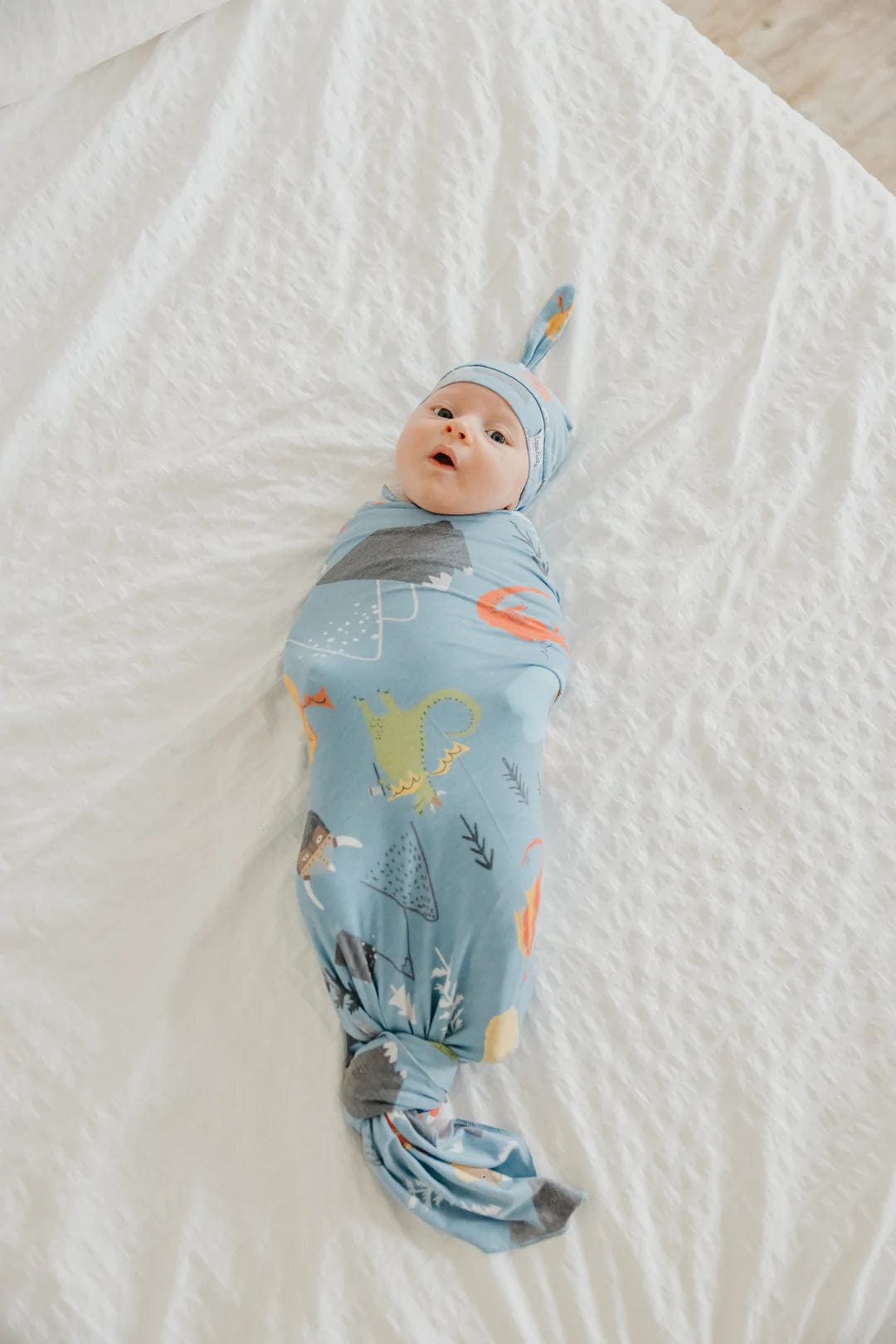 Viking Knit Swaddle Blanket Copper Pearl Lil Tulips