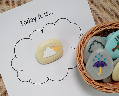 Weather Stones Play Set Yellow Door US LLC Lil Tulips