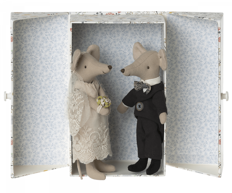 Wedding Mice Couple in Box Maileg Lil Tulips