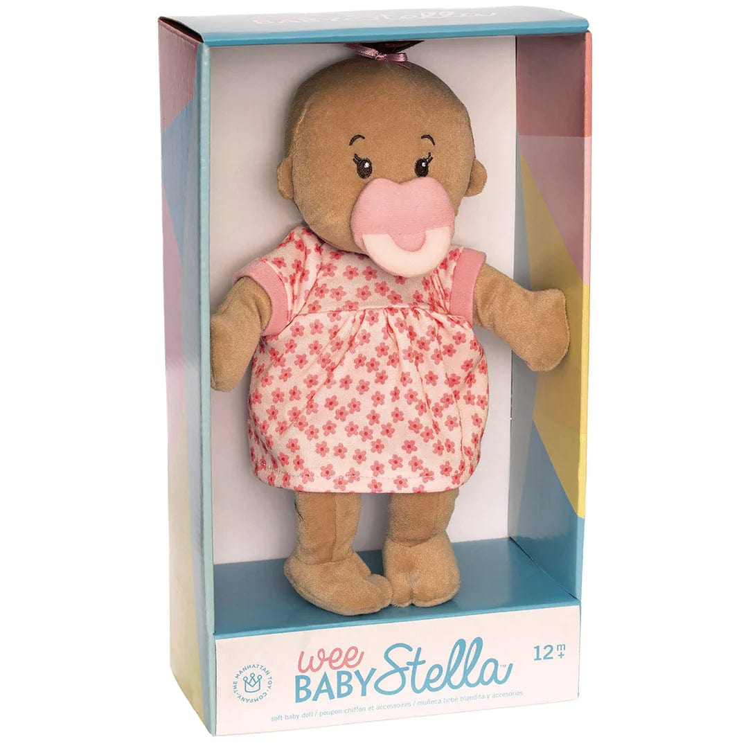 Wee Baby Stella Beige with Brown Hair Manhattan Toy Company Lil Tulips