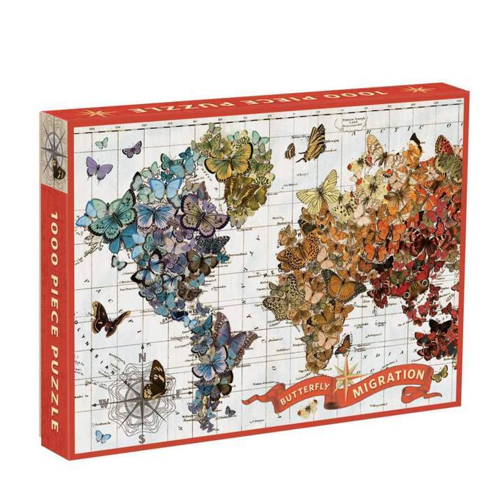 Wendy Gold Butterfly Migration 1000 Piece Puzzle Chronicle Books Lil Tulips