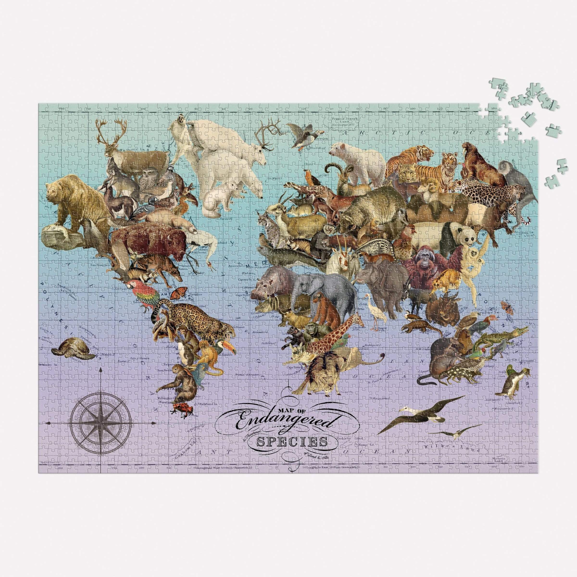 Wooden Dog 130 Piece Shaped Jigsaw Puzzle