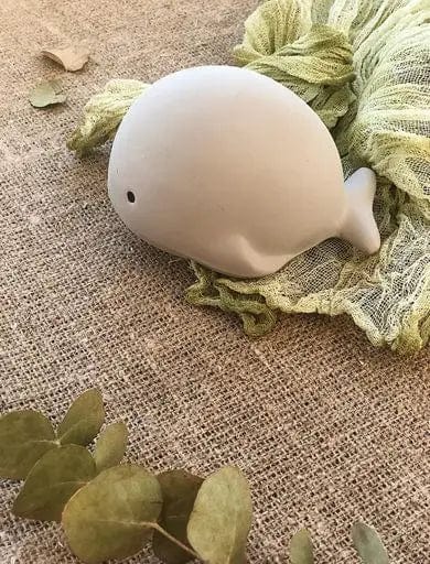 Whale Natural Organic Rubber Teether, Rattle & Bath Toy Tikiri Toys Lil Tulips
