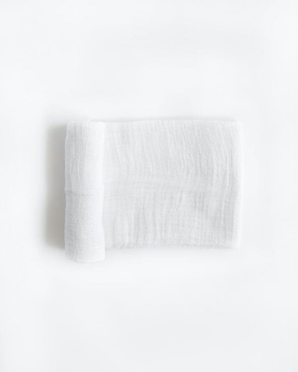 White  Single Cotton Swaddle Little Unicorn Lil Tulips