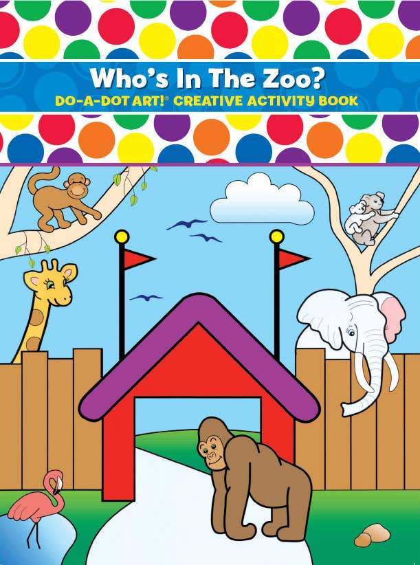 Who's in the Zoo Activity Book Do a Dot Art Lil Tulips