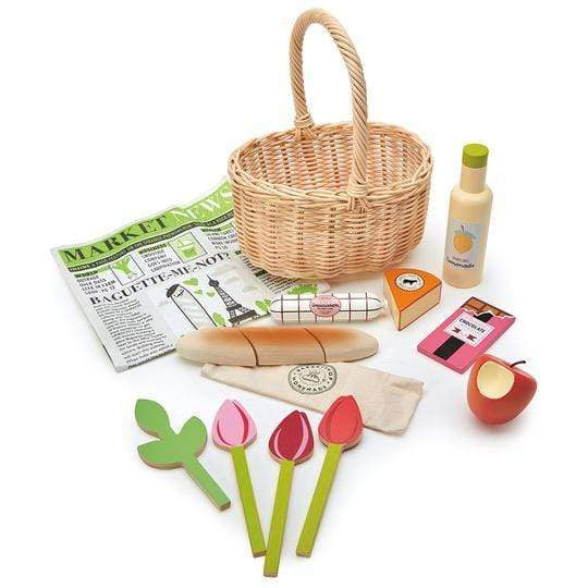 Wicker Shopping Basket Tender Leaf Lil Tulips