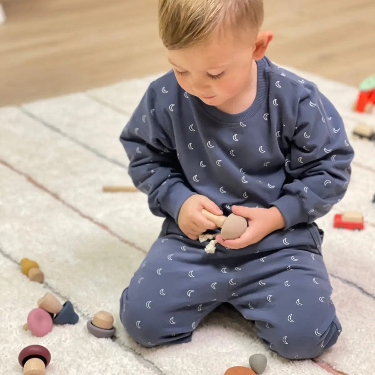 Wood + Silicone Mushroom Sorting Set Bug + Bean Lil Tulips