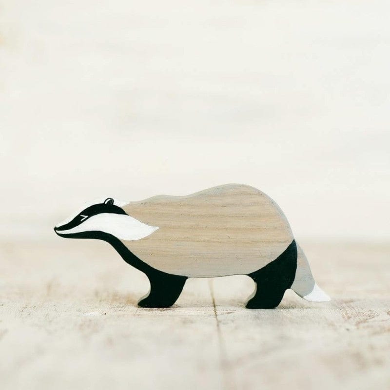 Wooden Badger Toy Wooden Caterpillar Lil Tulips
