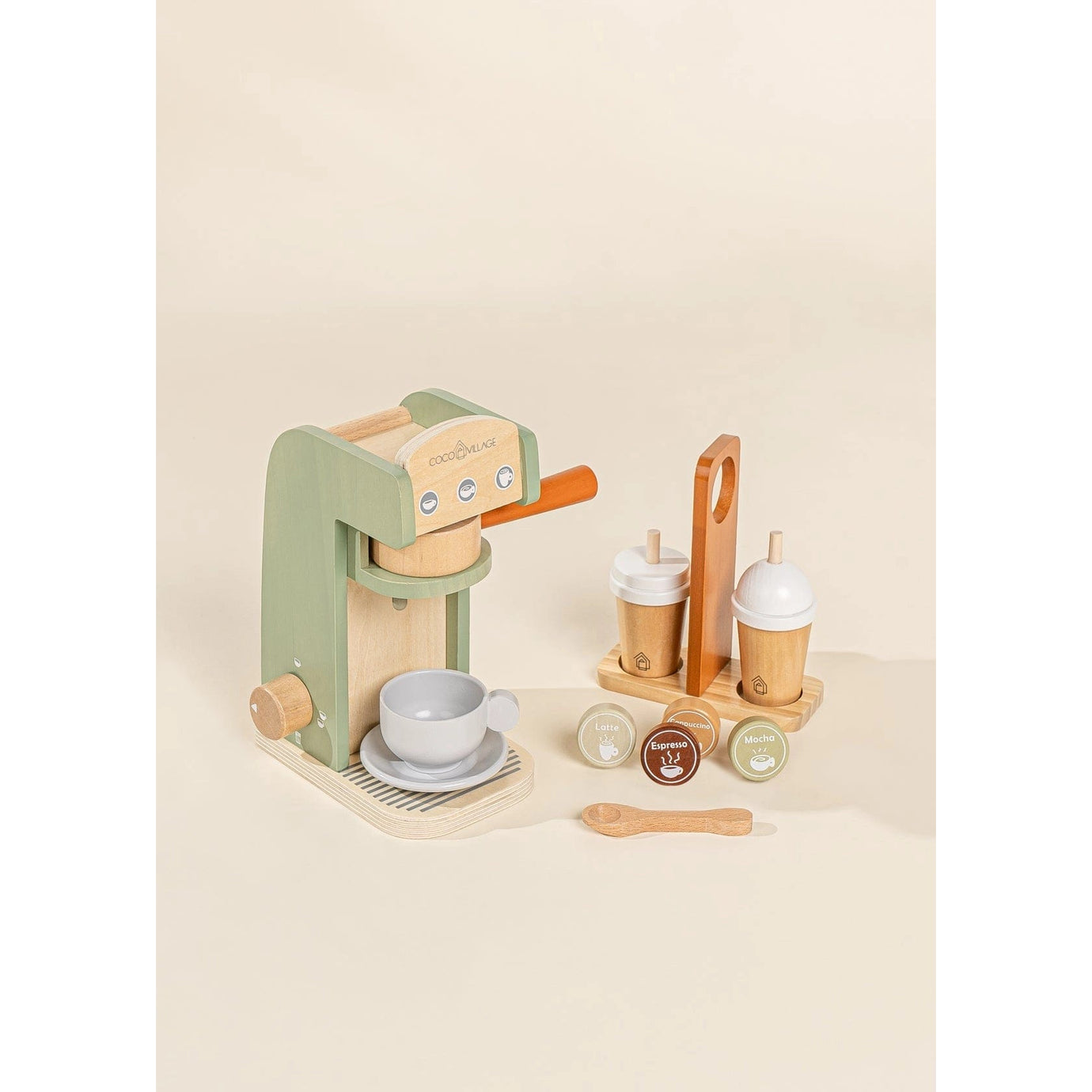 Wooden Coffee Maker Set Coco Village Lil Tulips