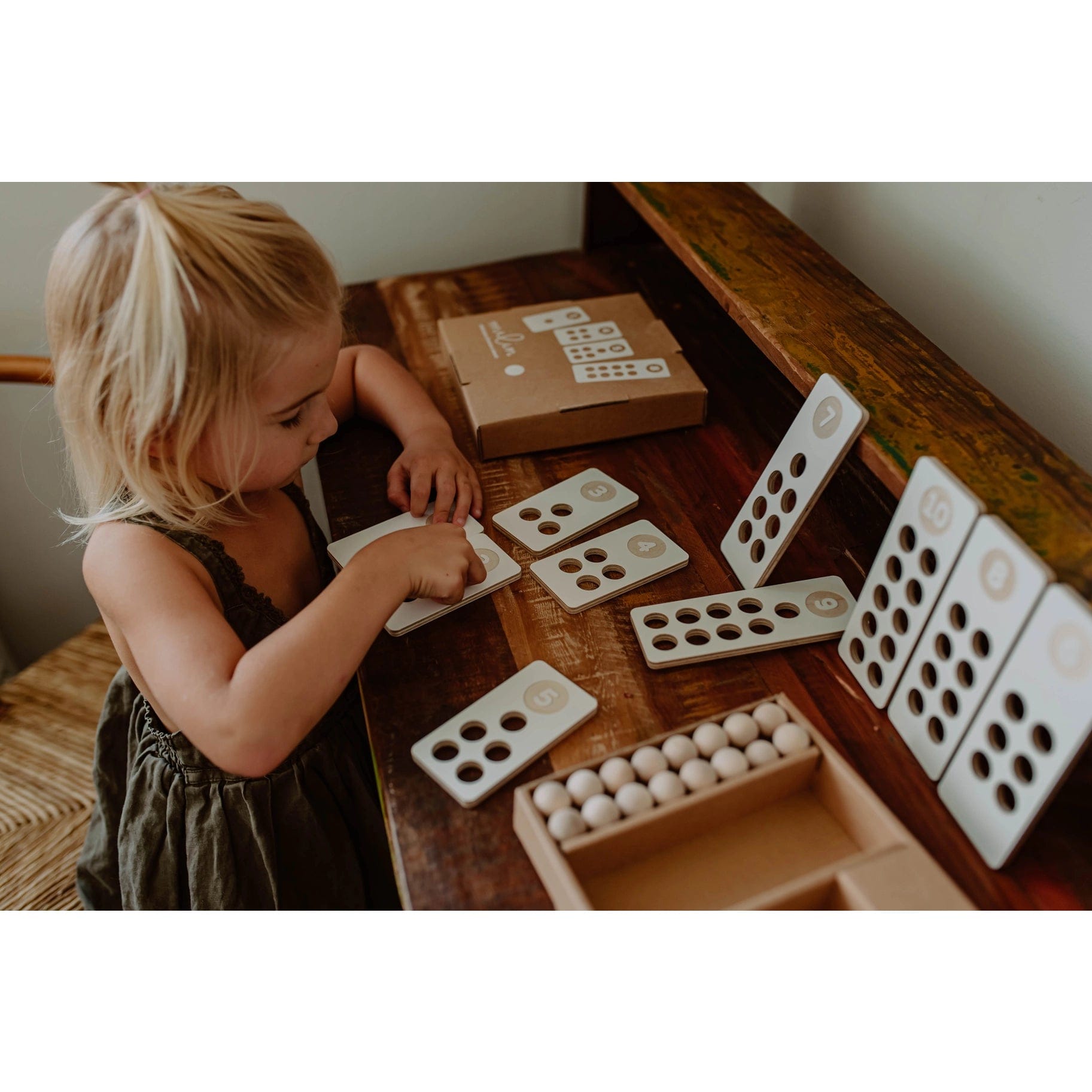 Wooden Counting Blocks Milin Lil Tulips