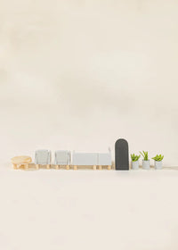 Wooden Doll House Living Room Furniture & Accessories (10 pcs) Coco Village Lil Tulips
