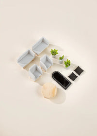 Wooden Doll House Living Room Furniture & Accessories (10 pcs) Coco Village Lil Tulips