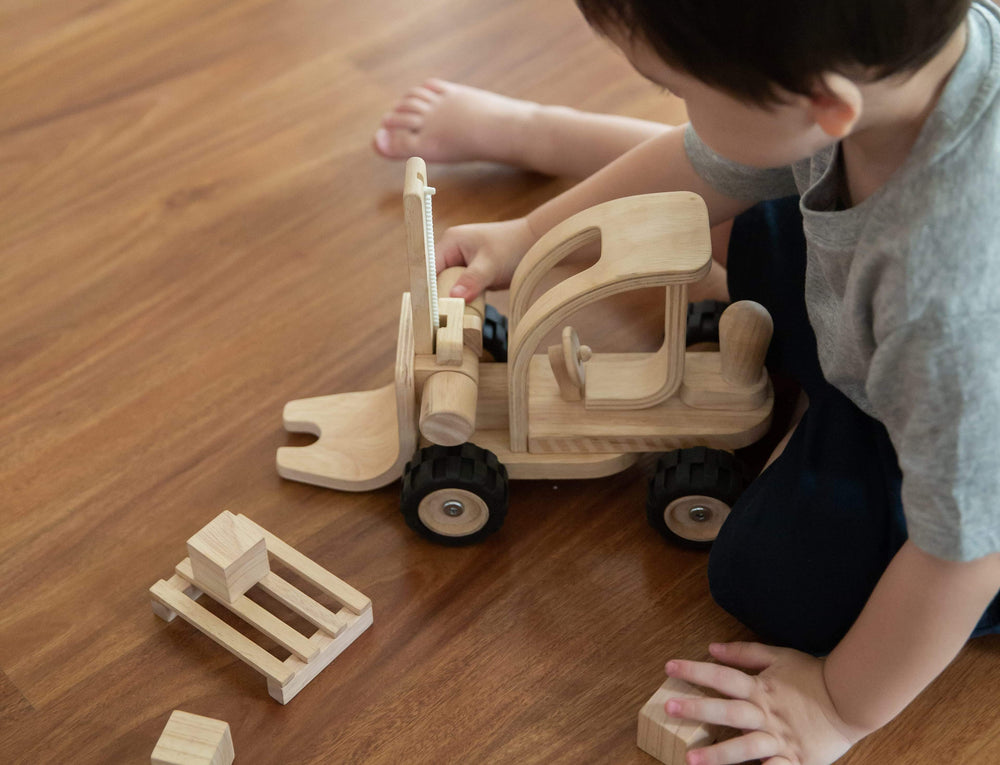 Wooden Forklift Plan Toys Lil Tulips
