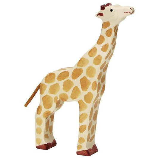 Wooden Giraffe Raised Head Holztiger Lil Tulips