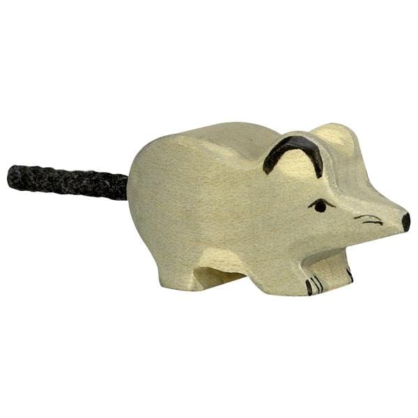 Wooden Mouse GRAY Holztiger Lil Tulips