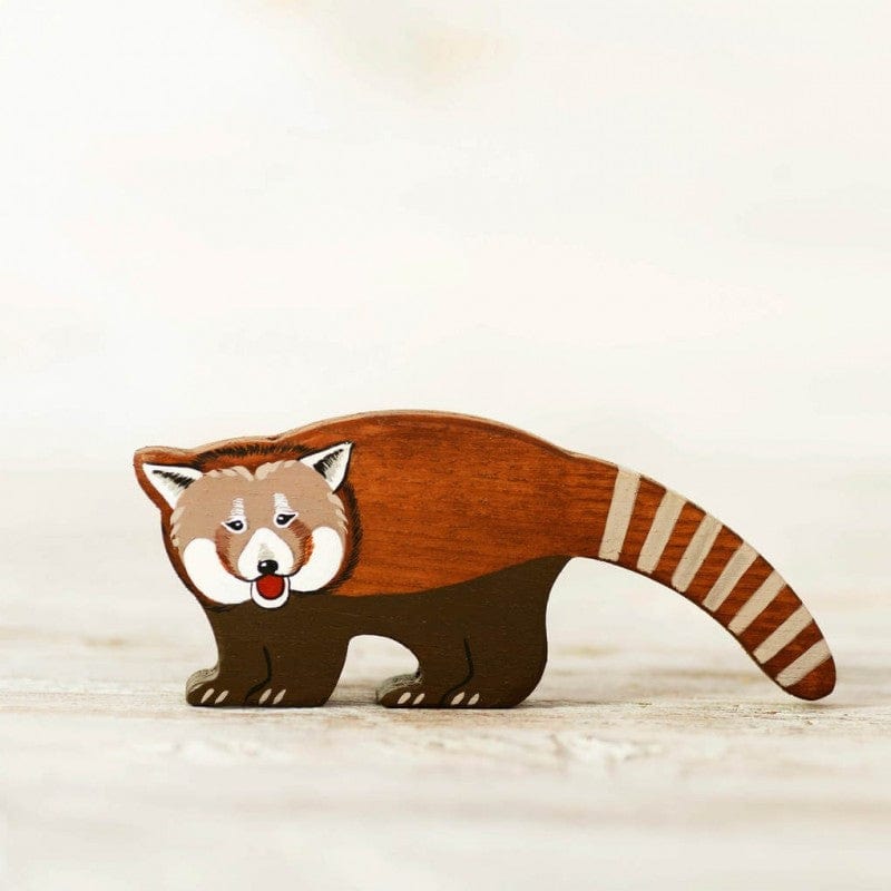 Wooden Red Panda Toy Wooden Caterpillar Lil Tulips