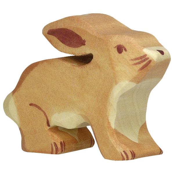 Wooden Small Hare Holztiger Lil Tulips