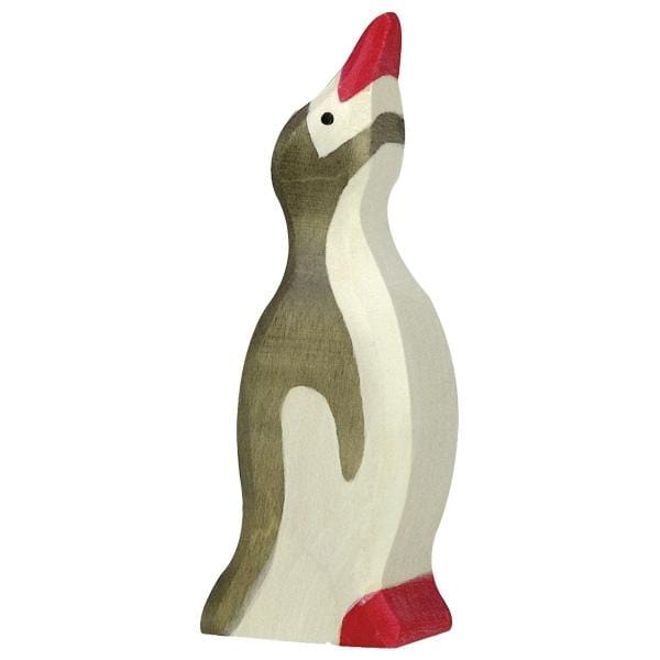 Wooden Small Penguin Head Raised Holztiger Lil Tulips