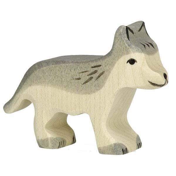 Wooden Small Wolf Holztiger Lil Tulips