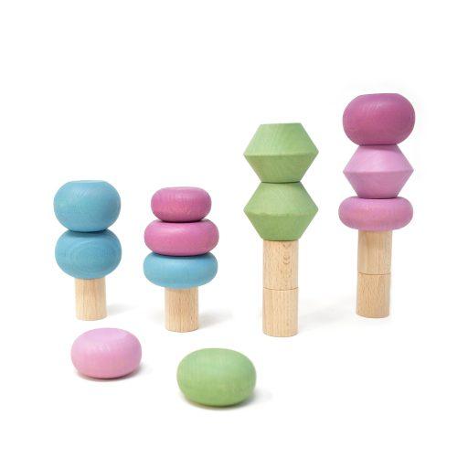 Wooden Spring Stacking Trees Lubulona Lil Tulips