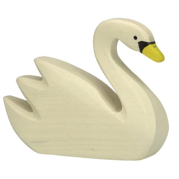 Wooden Swimming Swan Holztiger Lil Tulips