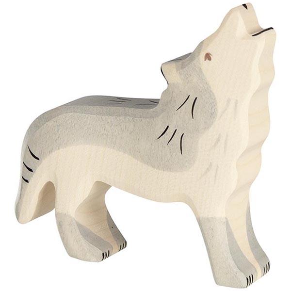 Wooden Wolf Howling Holztiger Lil Tulips