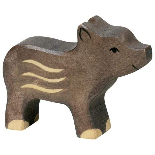 Wooden Young Wild Boar Holztiger Lil Tulips