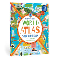 World Atlas Sticker Book - Paperback Barefoot Books Books Lil Tulips