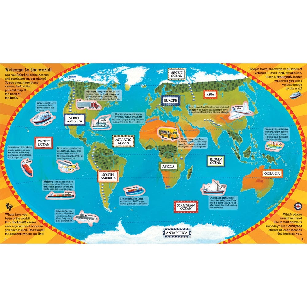 Barefoot Books World Atlas Sticker Book [Book]