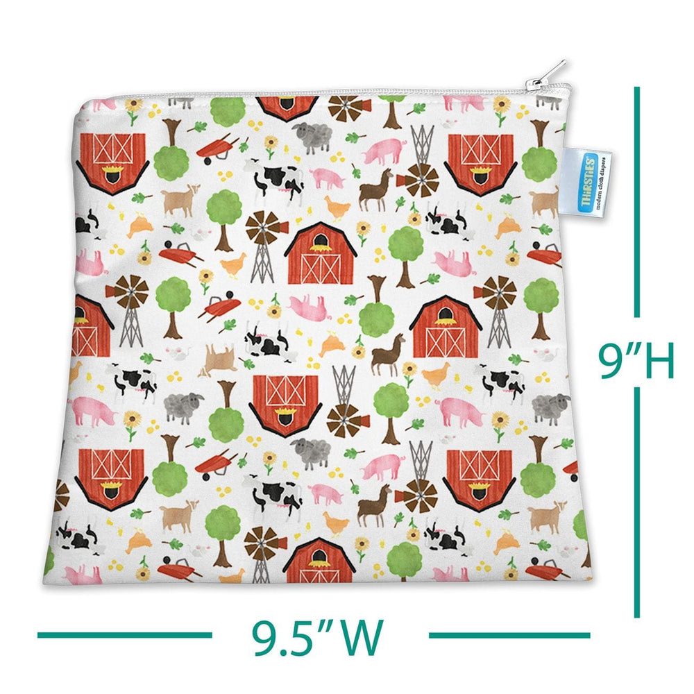 XL Sandwich Bag - Farm Life Thirsties Lunch Boxes & Totes Lil Tulips