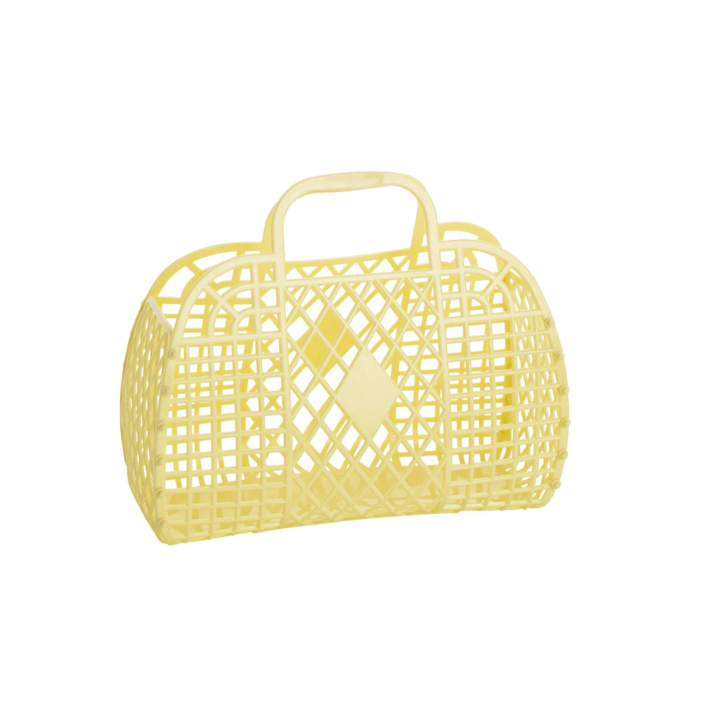 Yellow Retro Jelly Basket - Small Sun Jellies Baskets Lil Tulips