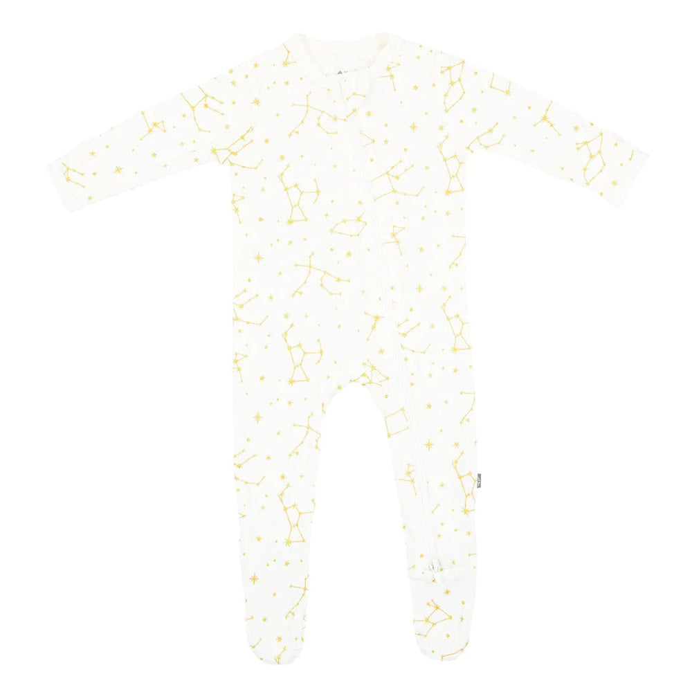 Zippered Footie in Cloud Constellation Kyte Baby Lil Tulips