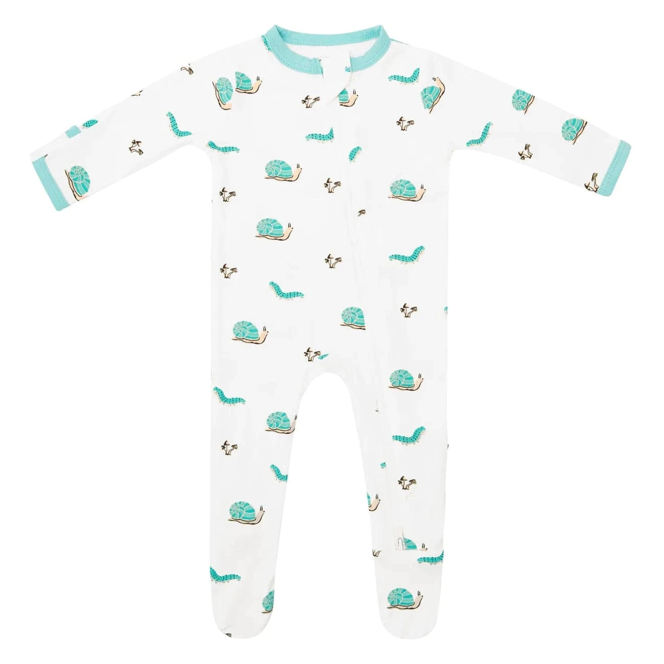 Zippered Footie in Crawl Kyte Baby Lil Tulips