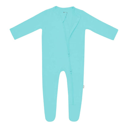 Zippered Footie in Robin Kyte Baby Lil Tulips