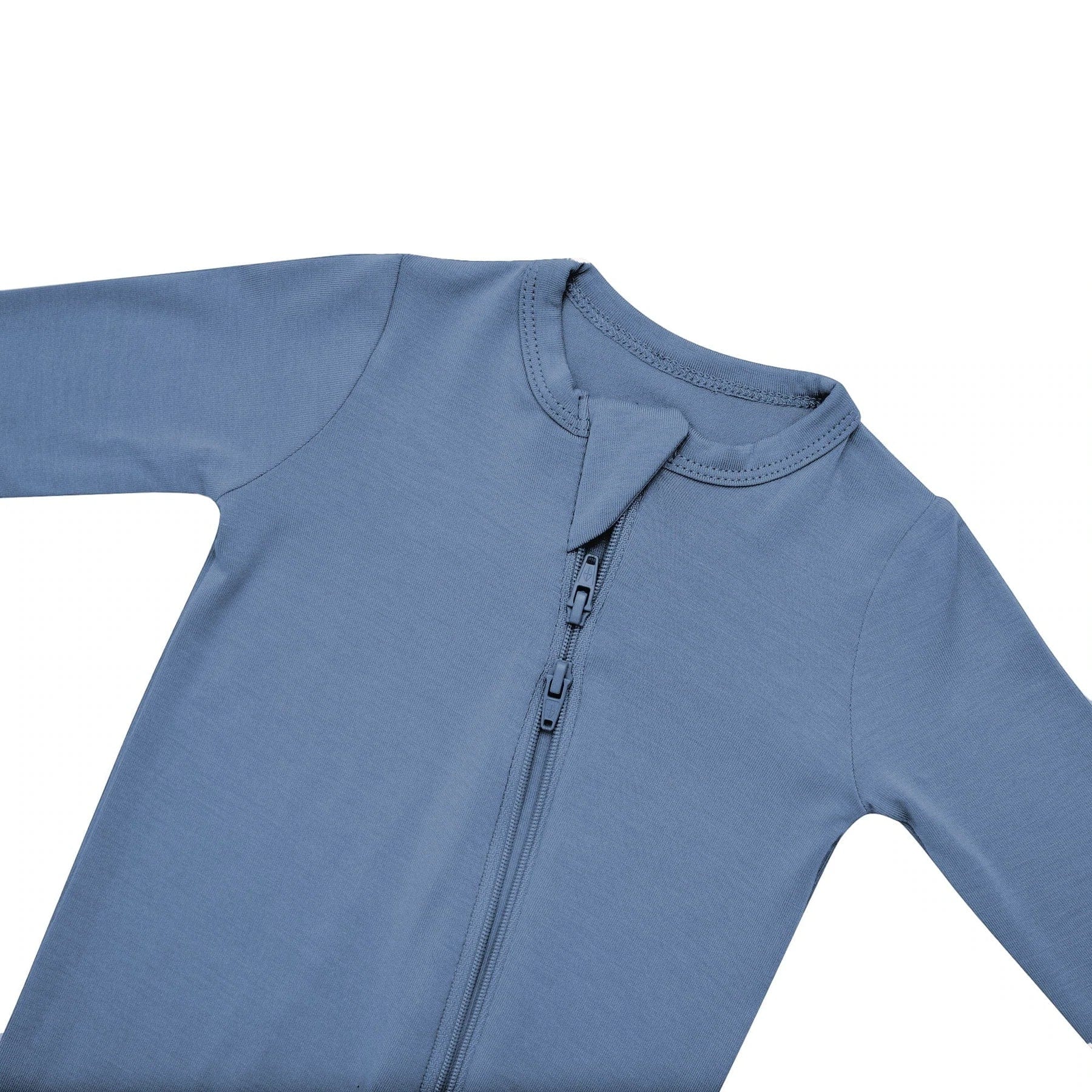 Zippered Footie in Steel Kyte Baby Lil Tulips